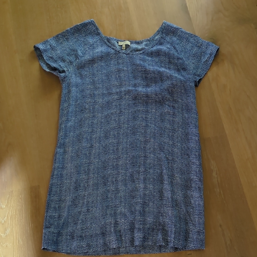 Joie Patterned Shift Dress 100% Silk